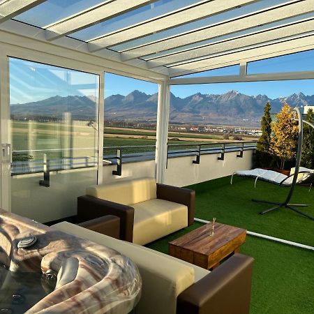 Tatra Billetee Apartman S Luxusnym Vyhladom Na Vysoketatry A Sukromnym Wellness Poprad Buitenkant foto