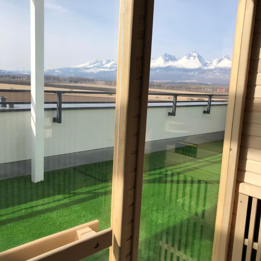 Tatra Billetee Apartman S Luxusnym Vyhladom Na Vysoketatry A Sukromnym Wellness Poprad Buitenkant foto
